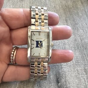 Belova Stainless Steel Watch, Duke logo